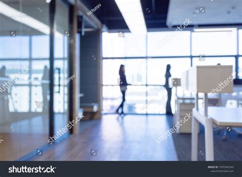 Blurred Office Interior Space Background Stock Photo Edit Now 1070345543