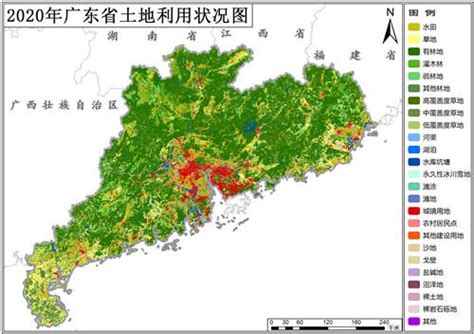 广东省30m二级分类土地利用数据矢量 知乎