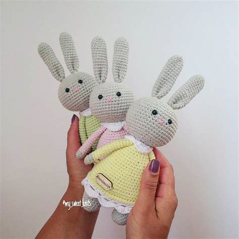 Amigurumi Bunny In Dress Free Pattern Amiguroom Toys