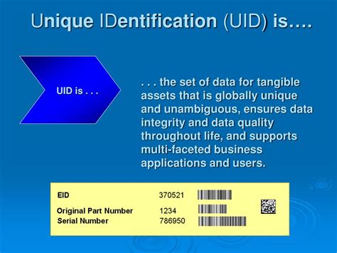 Ppt Item Unique Identification Iuid Powerpoint Presentation Free