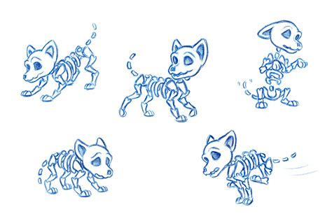 Skeleton Dog Character Design on Behance