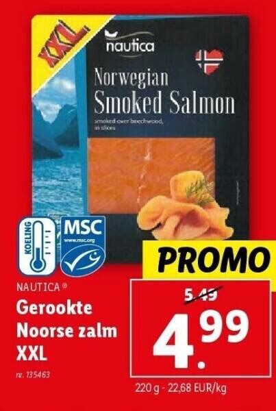 Gerookte Noorse Zalm Xxl Promotie Bij Lidl