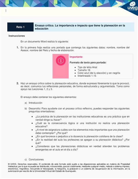 R Instrucciones Uveg Derechos Reservados El Contenido De Este