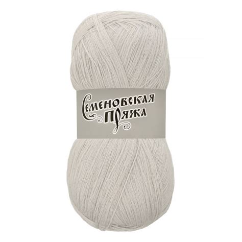 Пряжа Семеновская МШФ _Lidiya silver (Лидия сильвер) 50% мериносовая ...