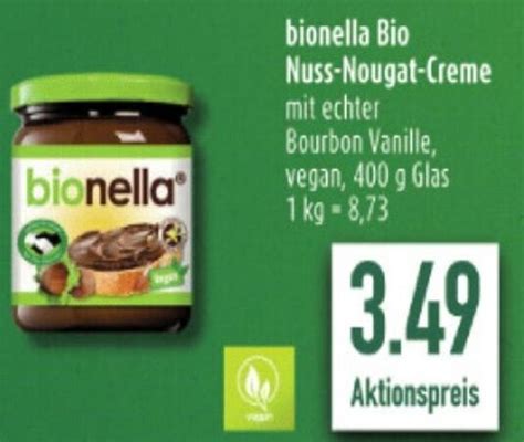 Bionella Bio Nuss Nougat Creme 400g Angebot Bei Diska