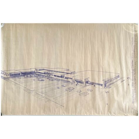 1974 Concept Render Blueprints Brentwood Hills Shopping Center