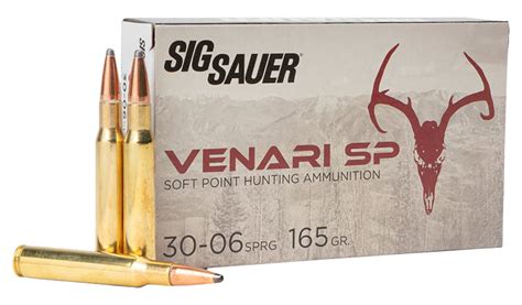 Sig Sauer 30 06 165gr Venari Soft Point 20rd Ammo Kygunco