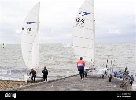 Sailing race at Tankerton Kent England Stock Photo - Alamy