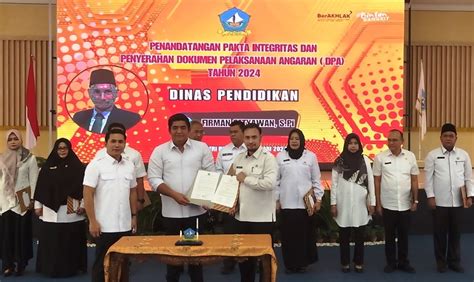 Bupati Bintan Bagikan Dpa Apbd Disdik Dapat Anggaran Rp M