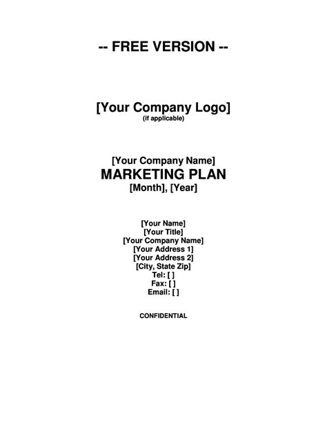 30 Professional Marketing Plan Templates ᐅ TemplateLab