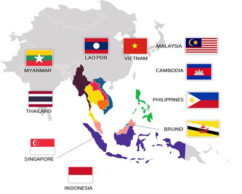 ASEAN Members Map