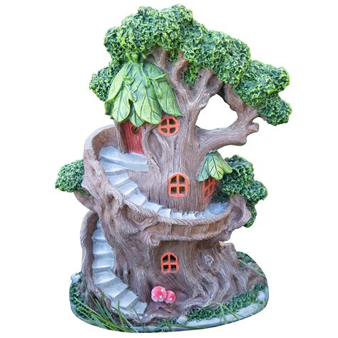 Dawhud Direct Vp Home Enchanted Treehouse Solar Powered Led Outdoor