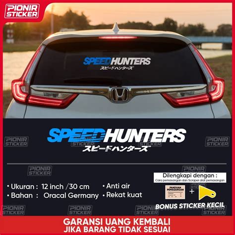 Car Sticker Speed Hunter Cutting Sticker Kanji Letters Shopee Malaysia