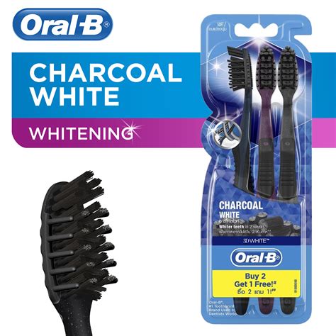 Oral B Toothbrush Charcoal White Soft 3s Whitening Assorted Colors Lazada Ph