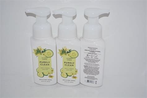 3 Bath And Body Works Cucumber Verbena Gentle Foaming Hand Soap Wash 8 75 Oz Ea Ebay