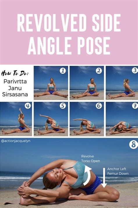 How To Do Parivrtta Janu Sirsasana Yoga Pose Side Angle Pose Easy