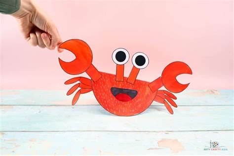 Rocking Paper Crab Craft Arty Crafty Kids