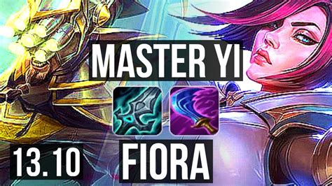 Master Yi Vs Fiora Top Solo Kills Games M Mastery