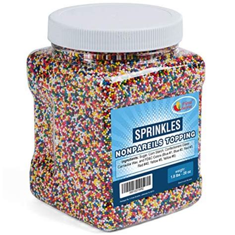 A Great Surprise Nonpareils Sprinkles Bulk Rainbow Non