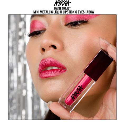 Nykaa Matte To Last Mini Metallic Liquid Lipstick And Eyeshadow