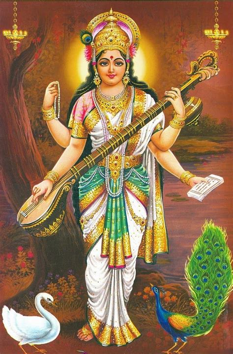 Goddess Saraswati Devi Saraswati Goddess Of Knowledge Arts