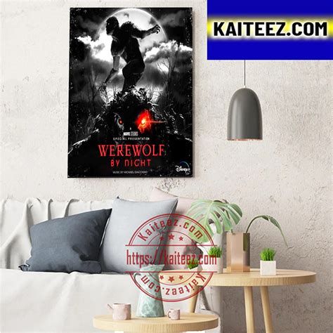 Werewolf By Night New Poster From The Marvel Studios Special Art Decor