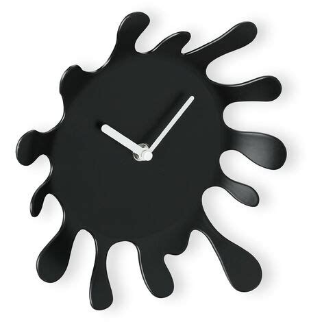 Relaxdays Wall Clock Colour Splash Shape Battery Operated Without