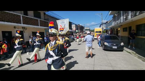 Banda Liceo Guatemala A Su Llegada A La Escuela Marista Youtube