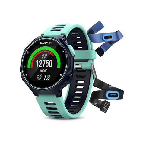 Montre Garmin Forerunner 735 XT TRI BUNDLE Bleue Et Vert D Eau XBIKE