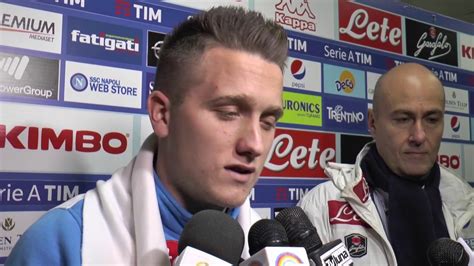 L Intervista A Zielinsky Dopo Napoli Torino Youtube