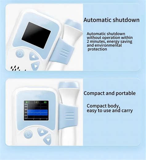 Fetal Heartbeat Rechargeable Electric Pocket Fetal Doppler Monitor With