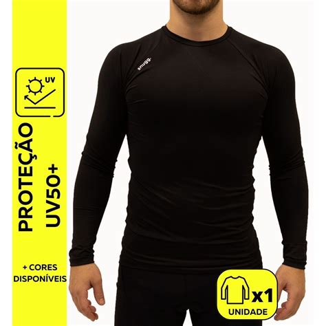 Camiseta Térmica Segunda Pele Proteção Solar UV50 Unissex Snugg Faz