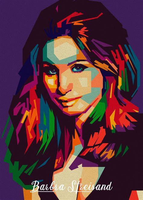 Barbra Streisand Poster Picture Metal Print Paint By Nofa Aji