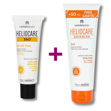 Heliocare Pack 360º gel oil free spf50 50 ml Heliocare Advanced Gel