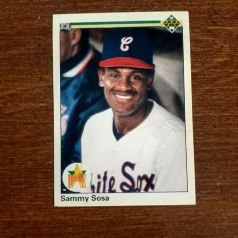 1990 Sammy Sosa Rookie Card Upper Deck Error Wrong Birthday EBay