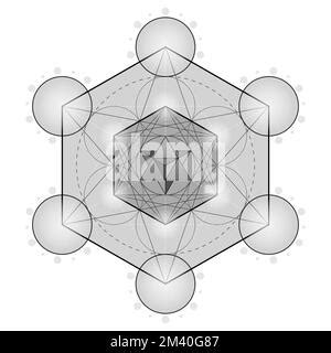 Dise O Vectorial Del S Mbolo De Metatr N Geometr A Sagrada Figura