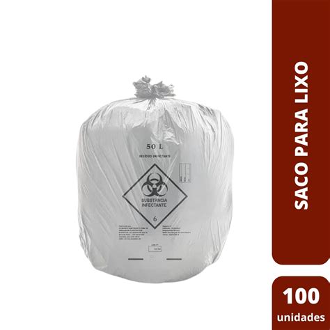 Saco P Lixo Hospitalar 50 Lts C 100 Und Donapack