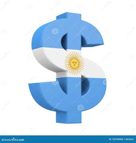 Argentine Peso Symbol Isolated Stock Illustration - Illustration of ...