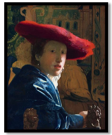 Johannes Vermeer self portrait by Johannes vermeer - Wall Art, Hanging ...