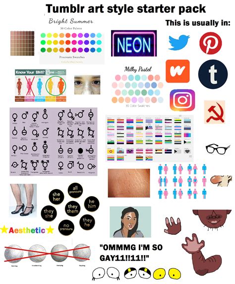 Tumblr Art Style Starter Pack R Starterpacks Starter Packs Know