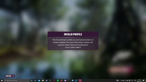 Forza Horizon 5 Invalid Profile Youtube