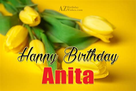 Happy Birthday Anita