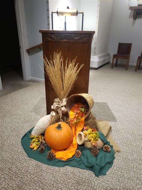 Fall Church Decorations Harvest Decorations Thanksgiving Decorations