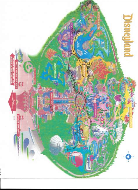 Current Disneyland Map