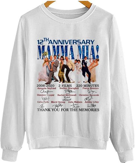 Mamma Movie MIA 12th Anniversary All Cast T Shirt Sweatshirt Amazon Es