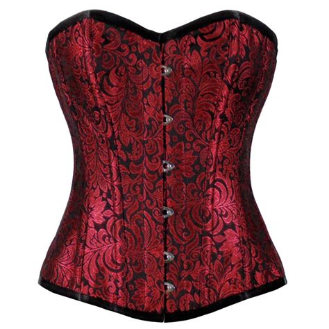 Urania Authentic Overbust Corset Black Red Corset Revolution