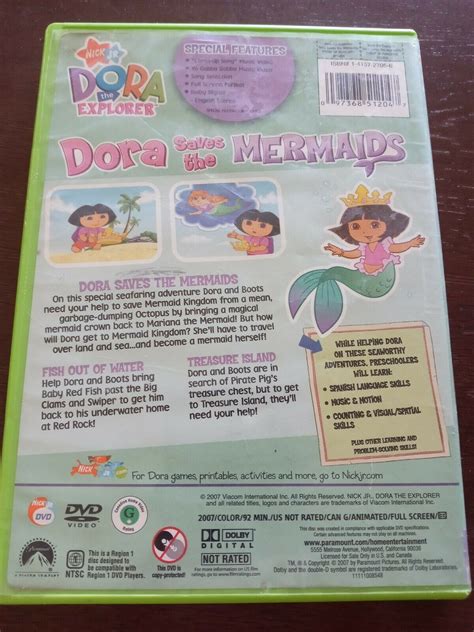 Dora The Explorer Dora Saves The Mermaids DVD 2007 DVDs Blu