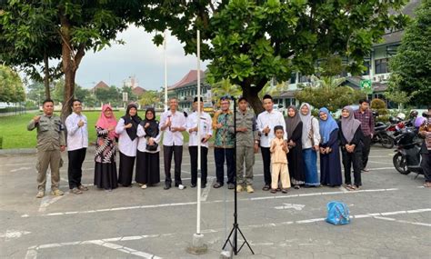 KUA Umbulharjo Ukur Arah Kiblat Di Komplek Balaikota Kantor