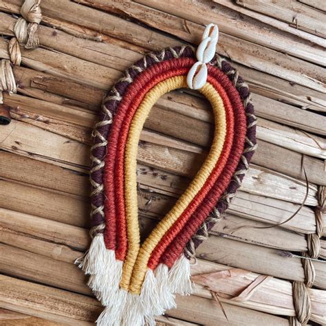 Mini Cocar Decorativo Em Macrame Elo Produtos Especiais