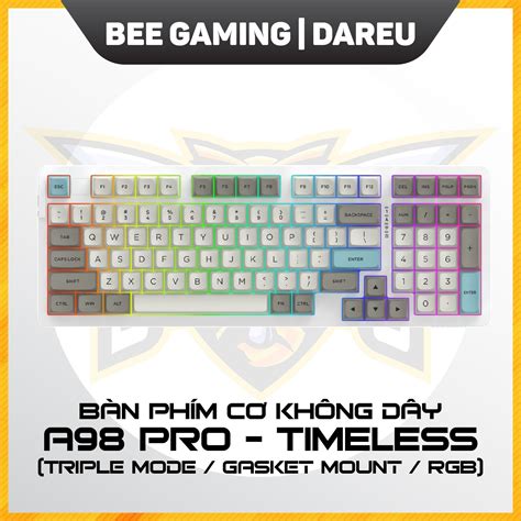 Bàn phím cơ không dây Dareu A98 PRO - Red Wave (Triple-modes / MDA ...